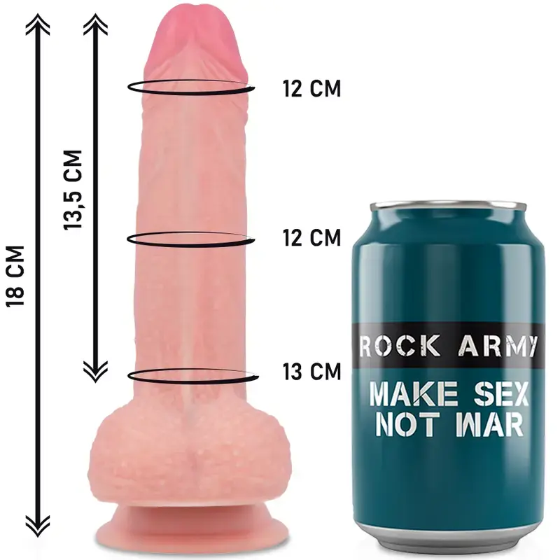 Rock Army Mustang страпон — силикон 18 см Photo 3