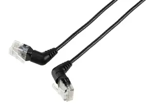 Tīkla kabelis Renkforce RF-6071540 Cat6 U/UTP RJ-45 uz RJ-45 0,5 m Melns