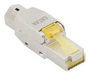 Wire connector LOGILINK MP0085, RJ45 male, grey, outer Ø 8.5 mm, for network cables