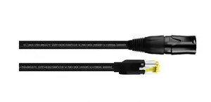 Network patch cable CORDIAL 15545 Cat5e S/UTP (STP) RJ-45 to RJ-45 0.5 m Black