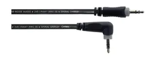 Audio cable CORDIAL 14832 — 3.5 mm male to 3.5 mm male, 1.5 m, black