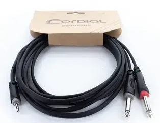 CORDIAL 14864 аудио кабель 3,5 мм → 2×6,35 мм Photo 2