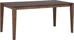 Ēdamistabas galds Beliani LOTTIE 160 x 90 cm tumši brūns — koka virsma, stabilas kājas