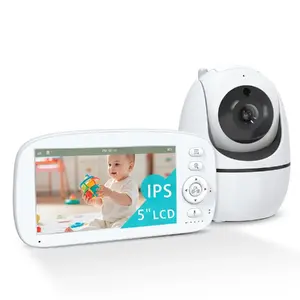 Video Baby Monitor Riff BM5 — Audio‑Video nanny, Night vision, Two‑way talk, Wi‑Fi, 720P, 5" screen