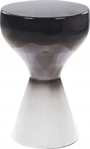 Side table Beliani TIBITO – metal frame, black and white finish
