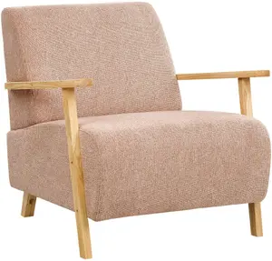 Krēsls Beliani LESJA — apšūts krēsls rozā, modelis 494213 Bel