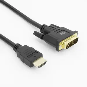 ACT AK3737 HDMI Type A uz DVI‑D video kabelis, 5 m, melns