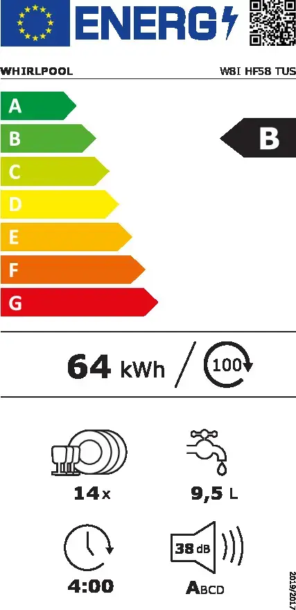 Посудомоечная машина Whirlpool W8I HF58 TUS Photo 13