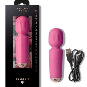 Mini Rechargeable Wand vibrator Rocks Off MINI 16 functions, silicone/ABS, rechargeable, water-resistant, precision tip