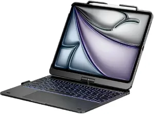 Typecase Flexbook Touch keyboard case for iPad Air 13" (M2 2024 / M3 2025 / M4 2026) — gray