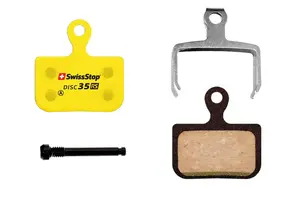 Тормозная колодка для велосипеда SwissStop Disc 35 RS, жёлтая, дисковая колодка