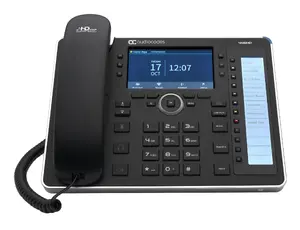 IP-телефон AUDIOCODES 445HD (IP445HDEPSG-DBW) — PoE GbE, Bluetooth, Dual‑Band Wi‑Fi, ЖК 4,3", Проводная и беспроводная трубка, черный