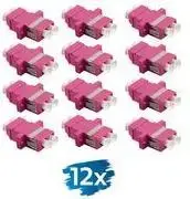 Fiber Optic Coupler Set LOGILINK FA02LC8 — 2× LC-Duplex, OM4, violet, SC-simplex breakout, single-piece