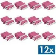 LOGILINK LC-Duplex Quad optisko savienotāju komplekts FA04LC7, violets, plastmasas, 12 gab.