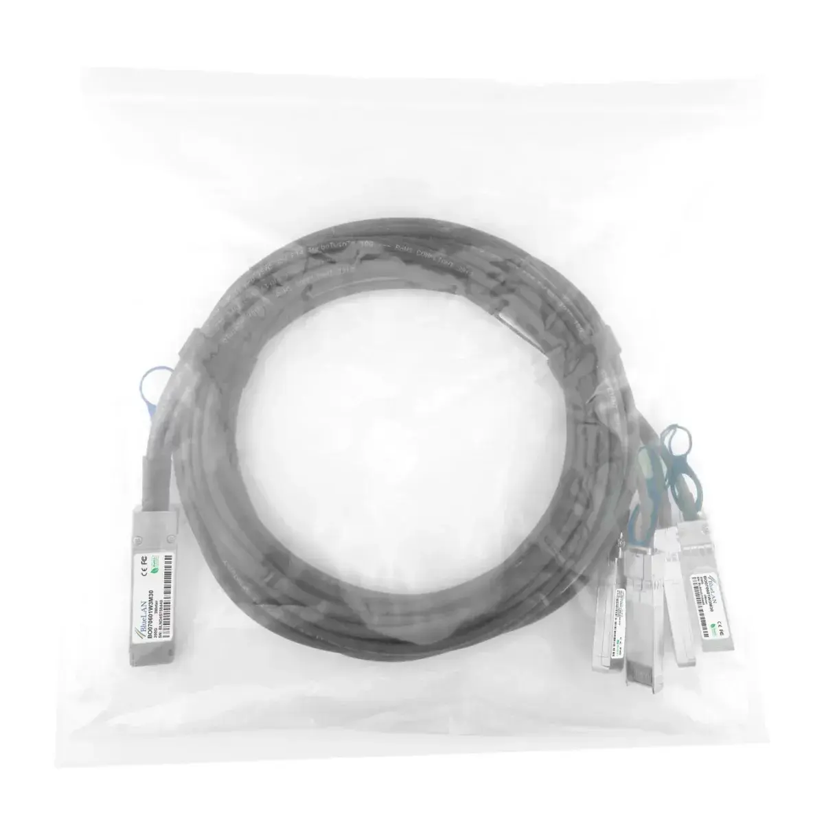 BlueOptics QSFP56 на 4xSFP56 кабель 1 м Photo 9