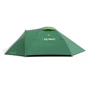 Палатка HUSKY BIZON 3 PLUS трехместная туристическая, зеленая, модель 1H0-7252