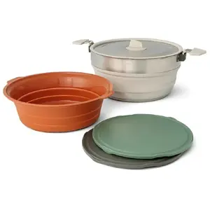 Набор посуды для похода SEA TO SUMMIT Detour Essentials Camp Kitchen Kit – компактный туристический кухонный комплект