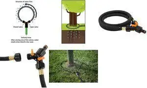 Irrigation ring with valves BRADAS WADC1/220, 1/2" connection, 2.0 m length, max working pressure 0.7 bar