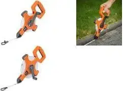 Measuring Tape Reel BRADAS DIY‑MH11-03013F — fiberglass-reinforced PVC tape, 30 m, crank, orange/grey
