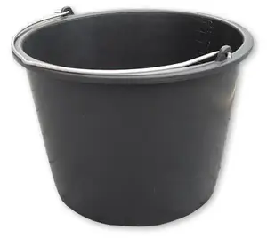 Bucket BRADAS KTW20 — 20 L PVC pail with metal handle and volume scale