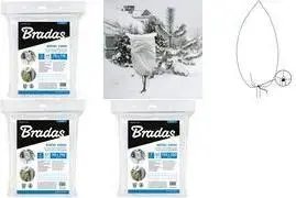 Plant winter fleece cover BRADAS AWWC502125200 for 800 mm diameter, 50 g/m², white, 1.25×2 m
