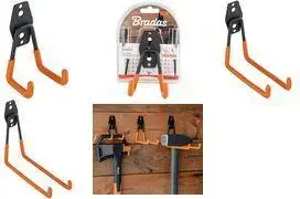 Tool holder BRADAS DIY-HG1922 straight, steel with orange PVC coating, length 190 mm, 1 piece