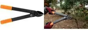Ножницы для обрезки (анвил) BRADAS V-SERIES SUPER LIGHT KT-V1260 с покрытой наковальней, антрацит/оранжевый