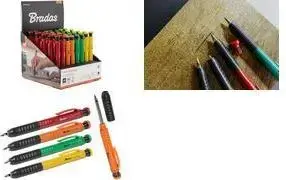 BRADAS Bohrlochmarker DIY-PCASET02/D — fine deep-hole marker, tip width 1.0 mm, pack of 40