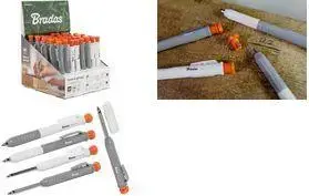 BRADAS Bohrlochmarker DIY-PCAWLSET01 — Tieflochmarker for drill holes, line width 1.0 mm, 40 pieces