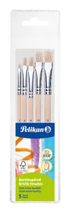 Набор кистей Pelikan 701532 — художественные кисти, различные формы и размеры, 5 шт.