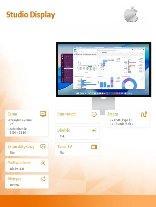 Apple Studio Display (Standard glass) — наклон и регулировка по высоте Photo 2