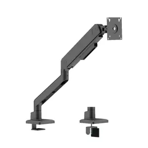 DELTACO ARM-536-1 Desk Monitor Mount with Gas Spring for 17 to 45 Inch Displays up to 16 kg Black