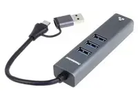 Adapteris PREMIUMCORD USB‑C/USB‑A uz Gigabit + 3× USB 3.2 Photo 2