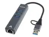 Adapteris PREMIUMCORD USB‑C/USB‑A uz Gigabit + 3× USB 3.2 Photo 5