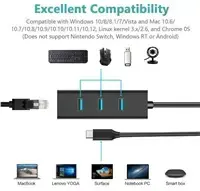 Adapteris PREMIUMCORD USB‑C/USB‑A uz Gigabit + 3× USB 3.2 Photo 10