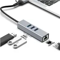 Adapteris PREMIUMCORD USB‑C/USB‑A uz Gigabit + 3× USB 3.2 Photo 12