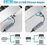 Adapteris PREMIUMCORD USB‑C/USB‑A uz Gigabit + 3× USB 3.2 Photo 13