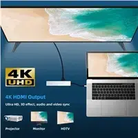 PREMIUMCORD адаптер USB-C → HDMI 4K@60Hz + 10G порты Photo 10