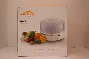 Fruit dryer ETA Secca ETA730190000, 380 W, 5 trays, timer 30 min–24 h, temperature 35–70°C, white