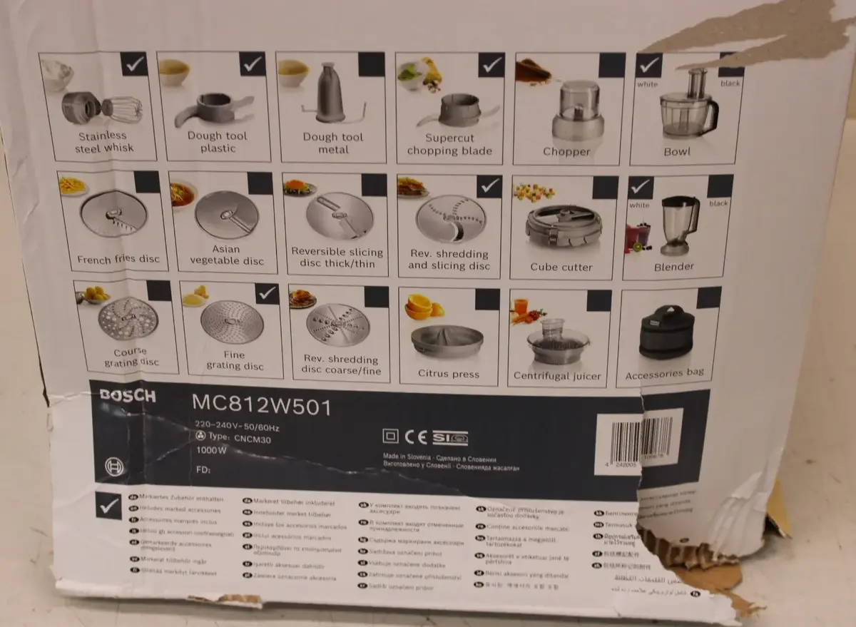 Bosch MultiTalent 8 MC812W501 pārtikas pārstrādātājs Photo 2