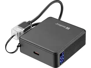 Powerbank SANDBERG Nano 10000 mAh PD 20W USB-C 2-port Li-Ion Black