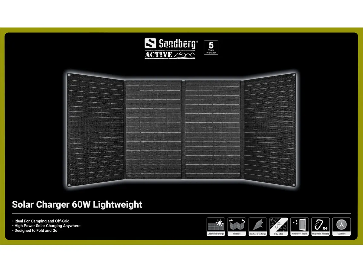 SANDBERG Solar Charger 60W Lightweight Photo 7