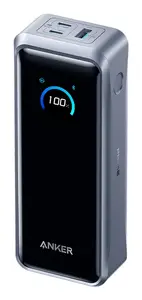 Power bank Anker A110AH11 26250 mAh, PowerIQ 4.0, 2× USB-C, 1× USB-A, melns