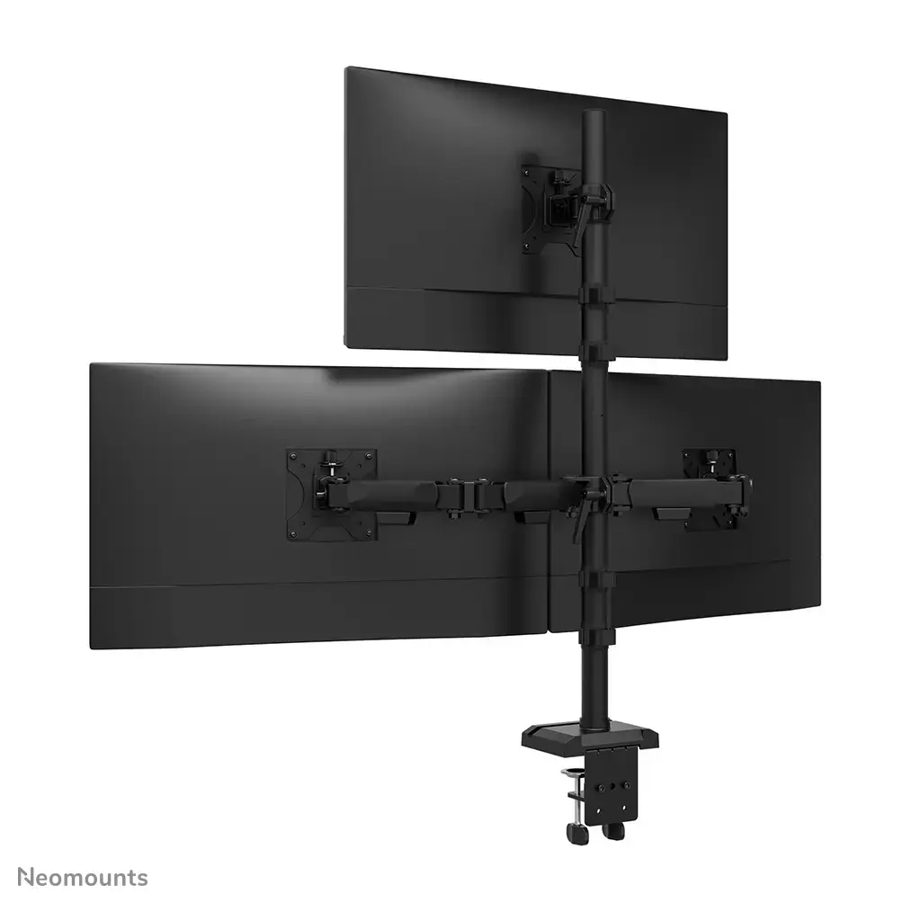 Neomounts DS60-600BL2-1 Trīskāršs monitora statīvs 10–32" Photo 4