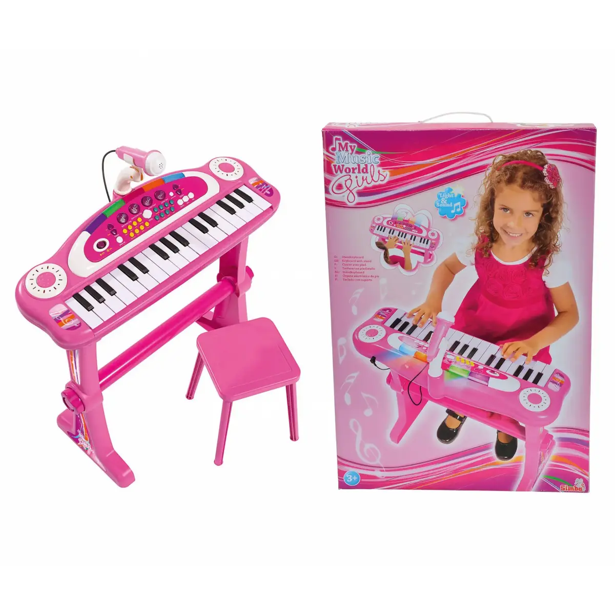 Simba-Dickie My Music World Girls stand keyboard Photo 3