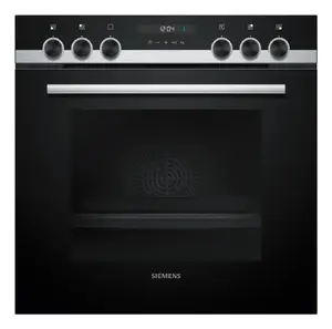 Кухонный комплект Siemens iQ300 EQ521KA11 — индукционная варочная панель 4 зоны, электрический духовой шкаф 71 л, стеклокерамика, чёрный
