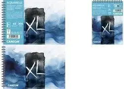 Блокнот для эскизов и зарисовок CANSON XL AQUARELLE Waves A5, 30 л., 300 г/м², с верхней спиралью