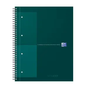 Тетрадь Oxford International A4+ Hardcover 80 листов 80 г/м² Клетка Тёмно-зелёная