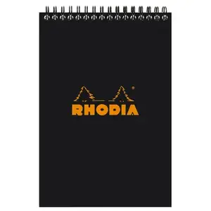 Notebook RHODIA 165009C A5 squared paper 80 sheets 80 g/m² black softcover