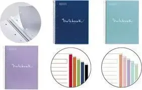 MIQUELRIUS piezīmju bloks Notebook EMOTIONS A4 rūtiņīts jūras krāsā, 120 lapas, balts papīrs 90 g/m² (MR46063)